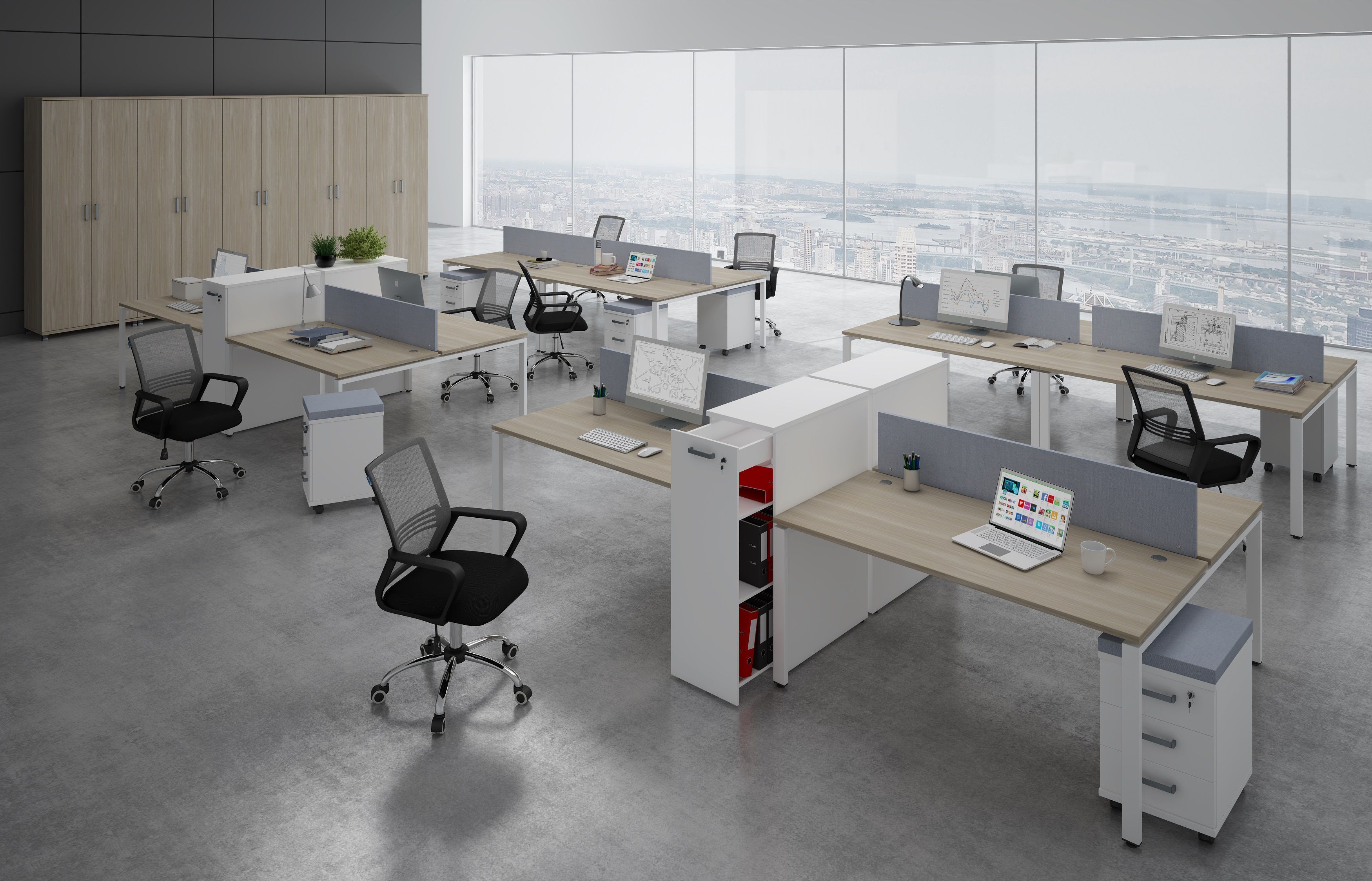 Барьер Боковой 6БР.312.1 для столов ЛДСП и с сечением 50х50/60х30 фото 1