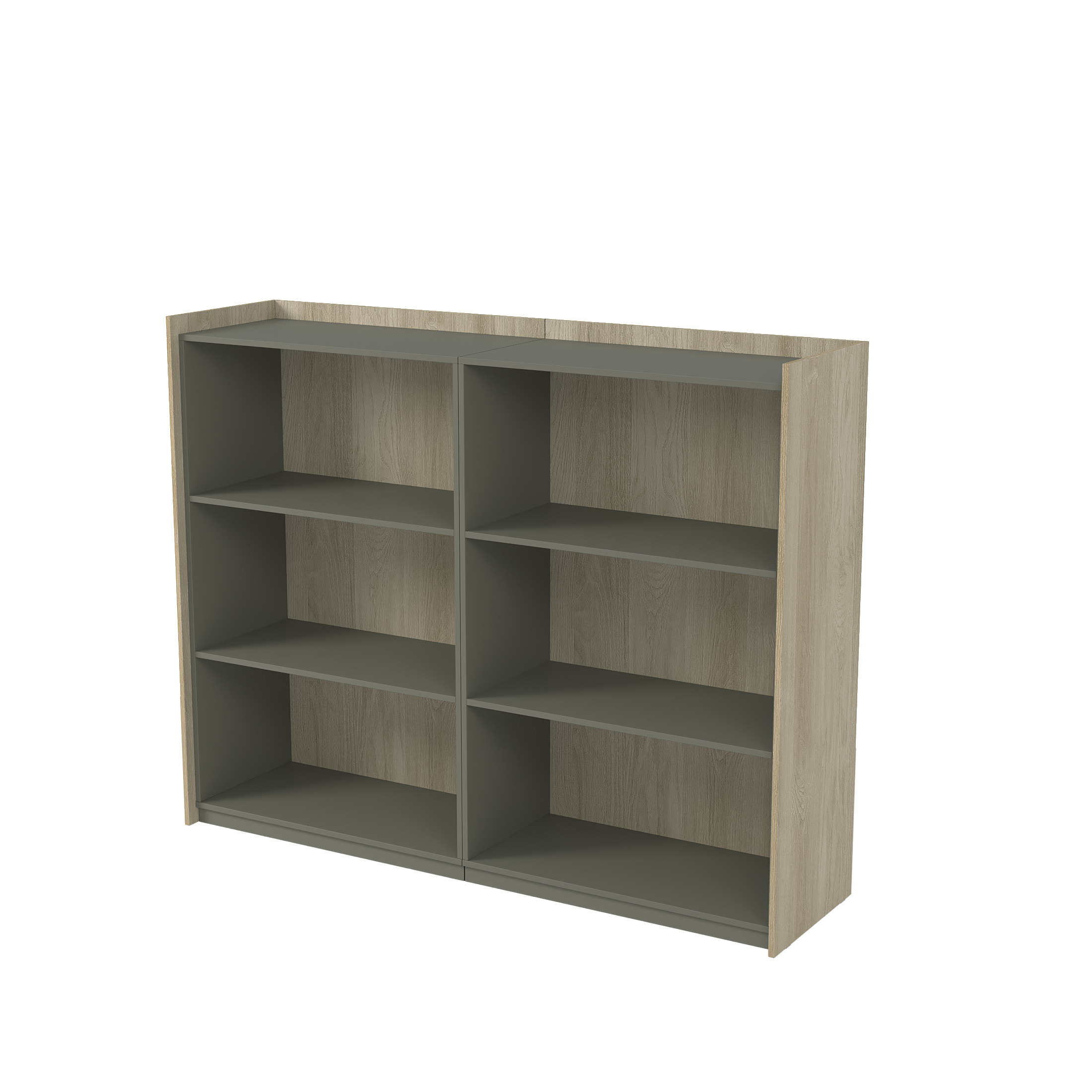 Шкаф средний, со стеклом двусоставный Magnetic фото 1