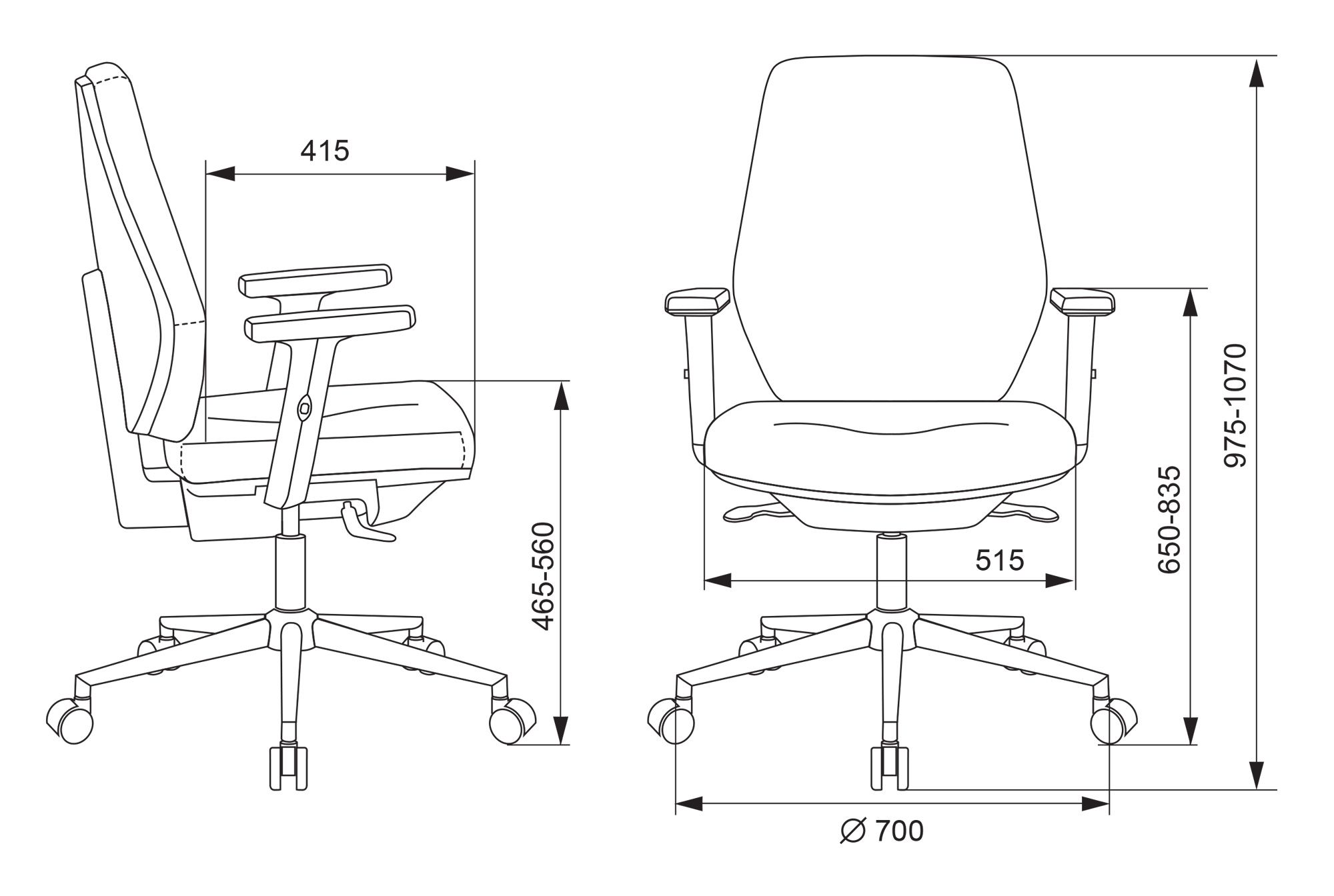 Кресло для оператора Бюрократ CH-545SL фото 5