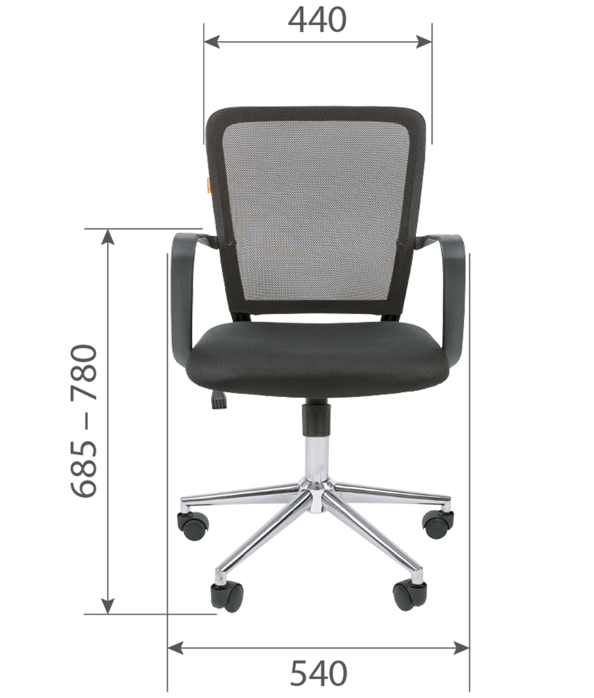 Кресло для оператора TAIPIT 698 Chrome фото 4