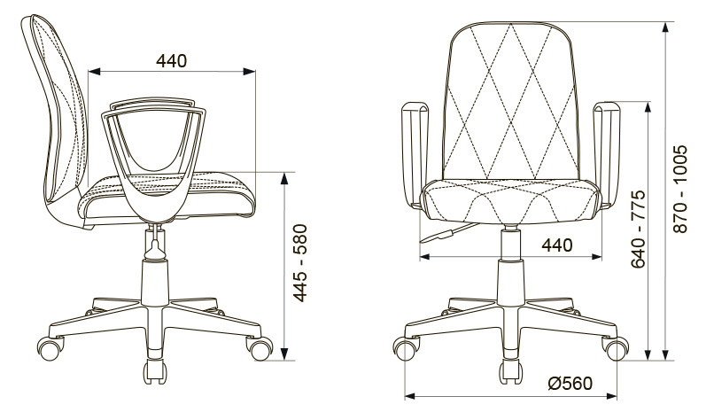 Кресло для оператора Бюрократ CH-W327 фото 5