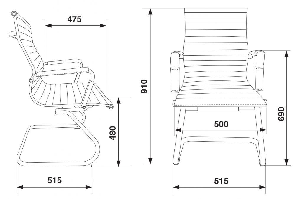 Кресло для посетителя Бюрократ CH-883-LOW-V фото 4