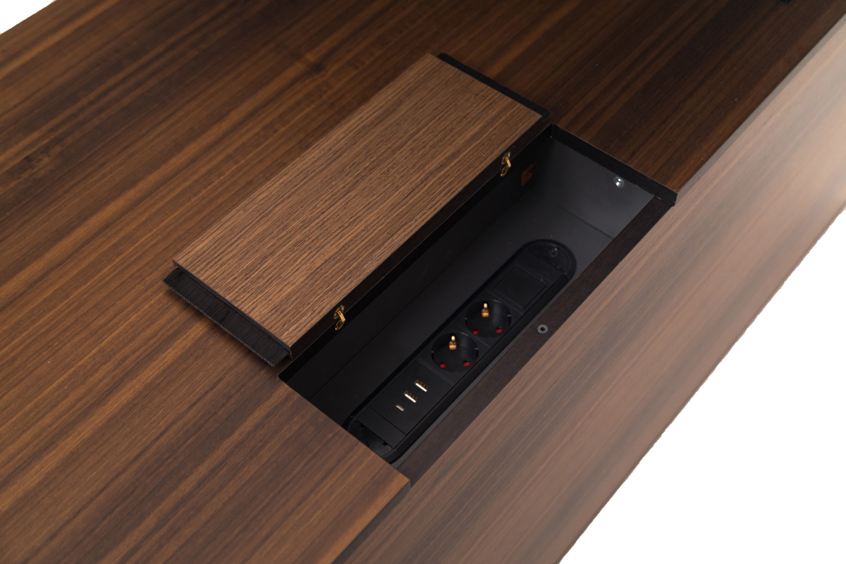 Стол письменный с регулировкой высоты и опорной тумбой TESLA фото 8