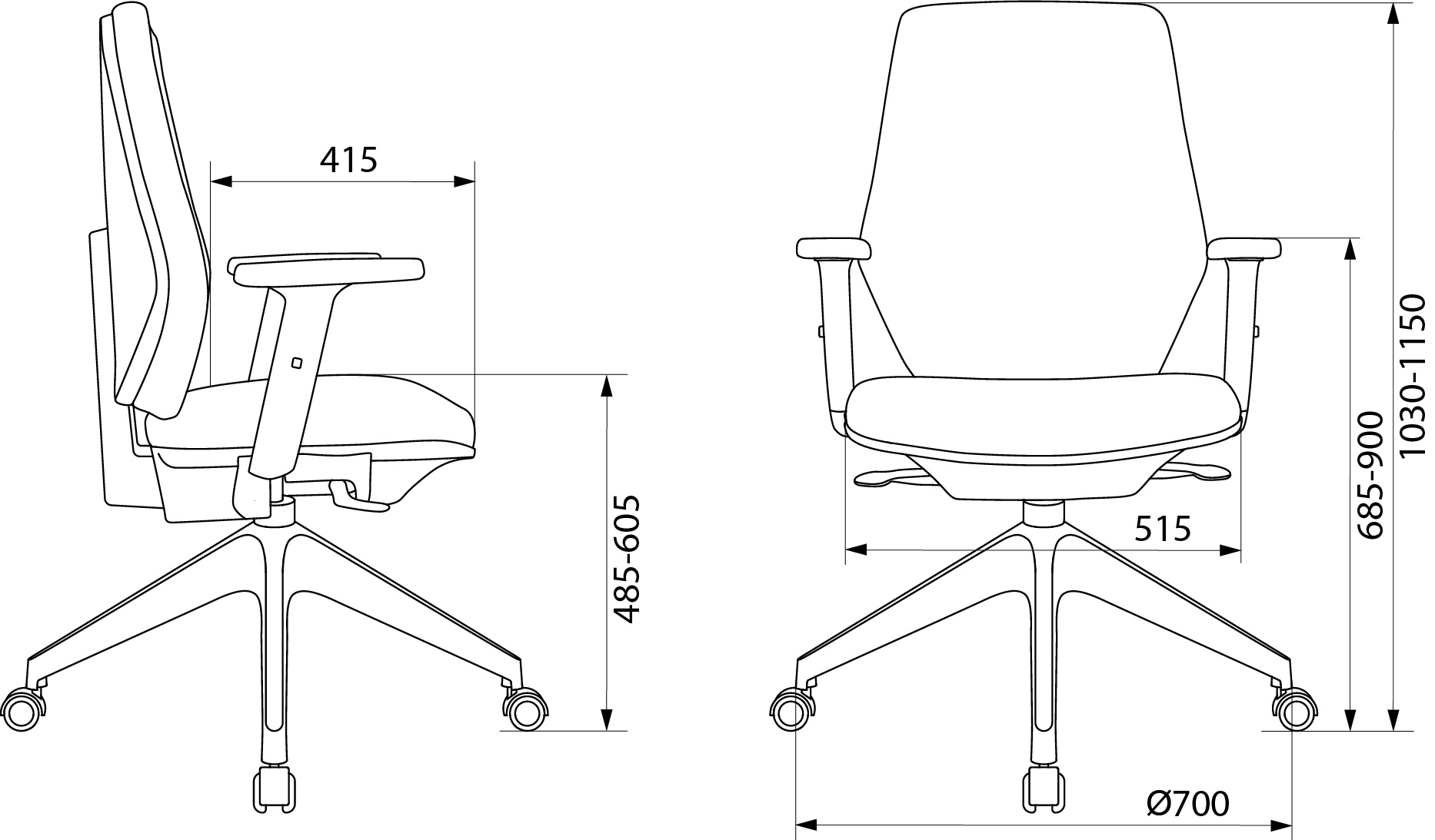 Кресло для оператора Бюрократ CH-545L фото 9