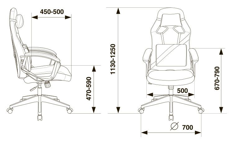 Игровое кресло Бюрократ DRIVER фото 6
