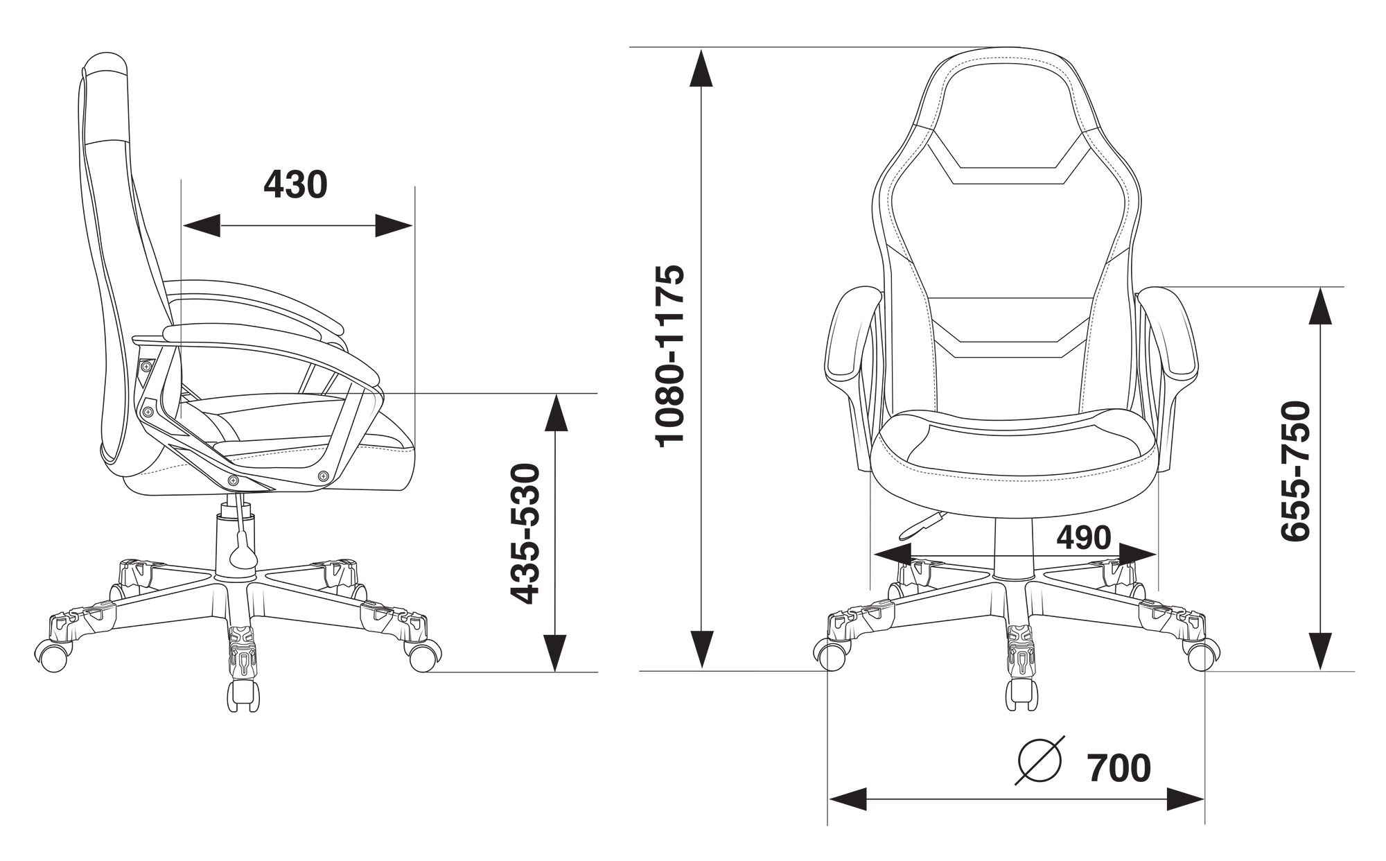 Игровое кресло Бюрократ Zombie 10 фото 6