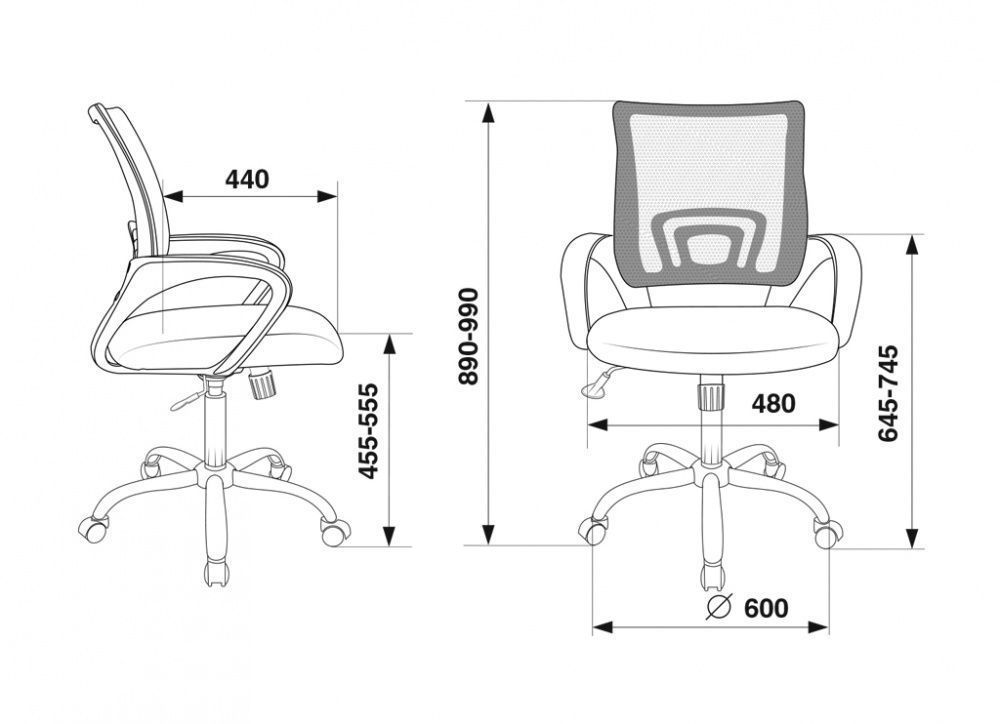 Кресло для оператора Бюрократ CH-695NSL фото 5