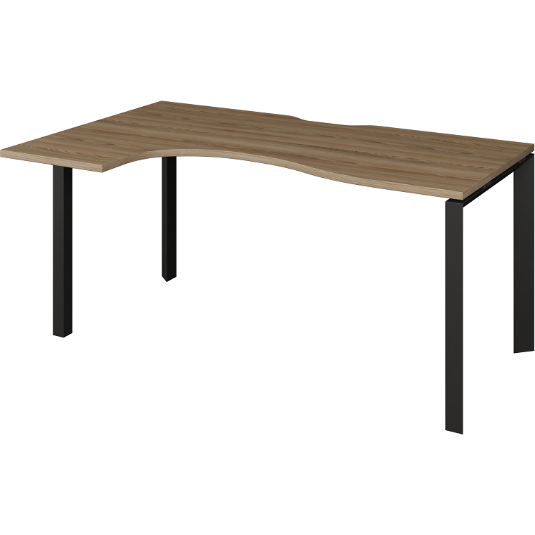 Стол эргономичный на П-м/каркасе Аргентум фото 1