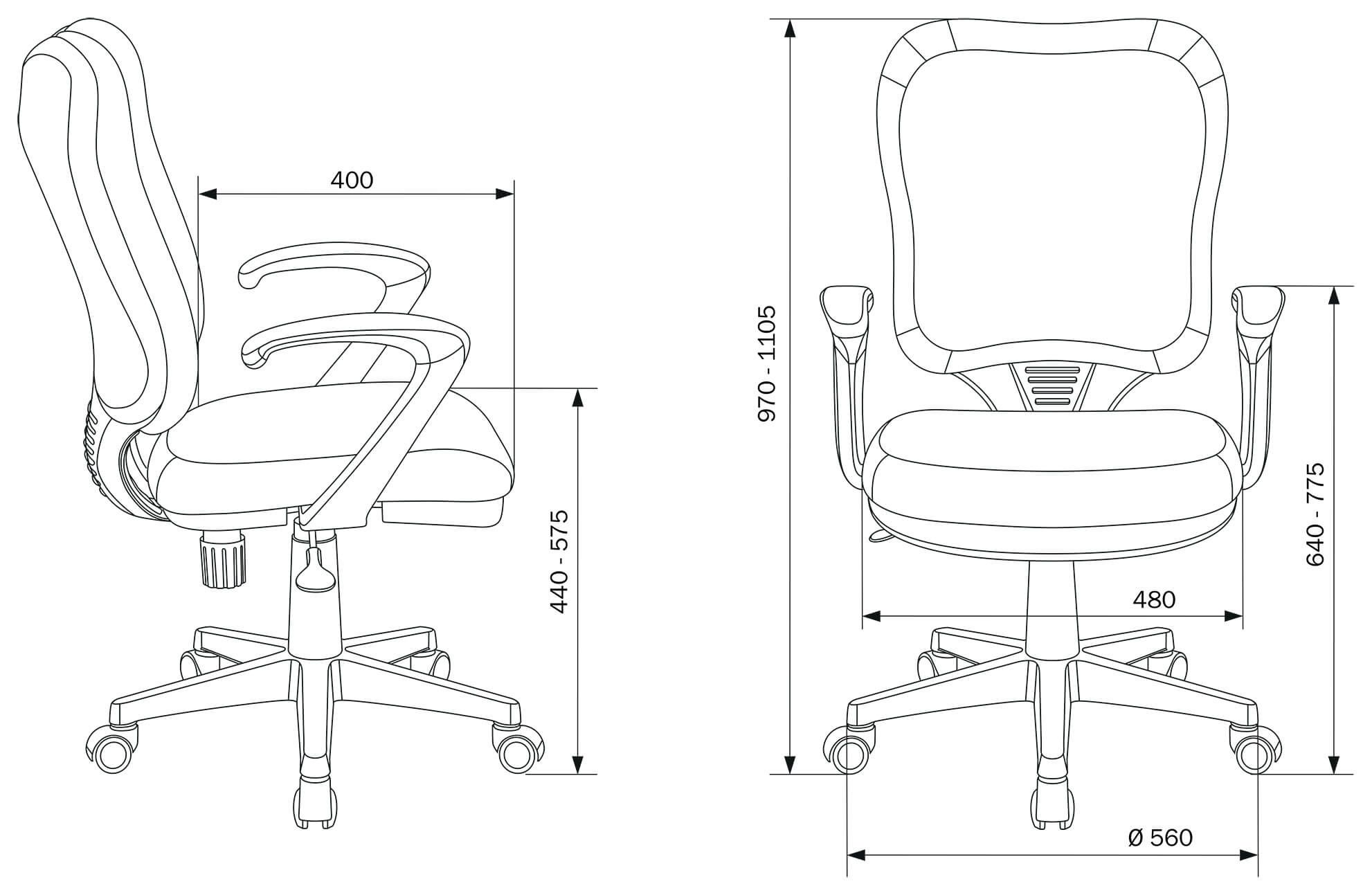 Кресло для оператора Бюрократ CH-540AXSN фото 5