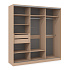 Шкаф-купе 3-дверный со штангой и полками (база 6) фото 2