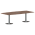 Конференц стол ПРГ-4 Орех Французский/Алюминий 2400х1200х750 фото 0