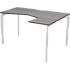 Стол эргономичный на П-м/каркасе Аргентум фото 0