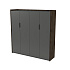 Шкаф высокий для одежды, двусоставный Magnetic фото 0