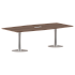 Конференц стол ПРГ-4 Орех Французский/Алюминий 2400х1200х750 фото 0