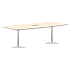 Конференц стол ПРГ-4 Орех Французский/Алюминий 2400х1200х750 фото 0