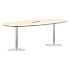 Конференц стол ПРГ-3 Орех Французский/Алюминий 2200х1100х750 фото 0