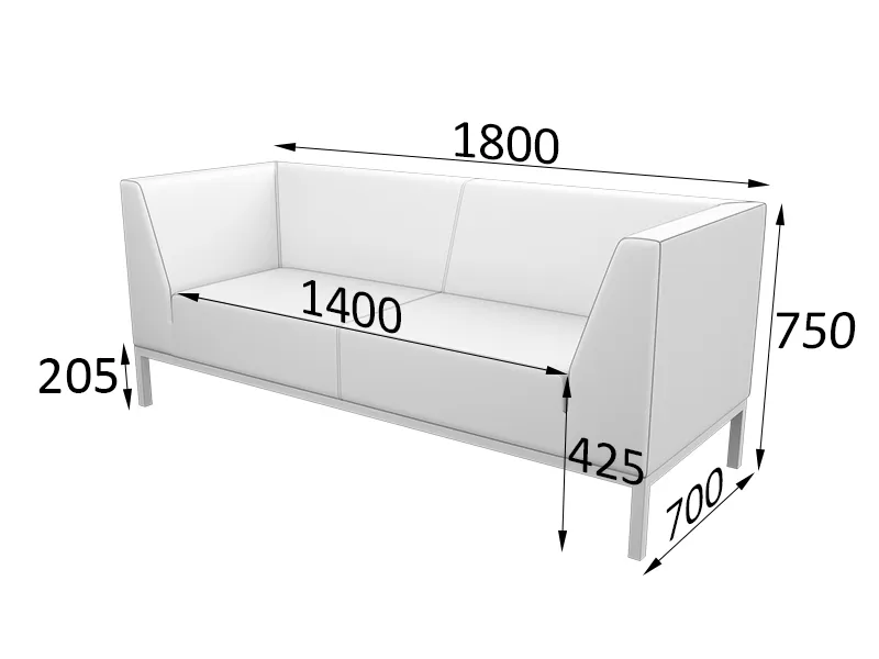 Диван трехместный Райт Rt3 фото 0