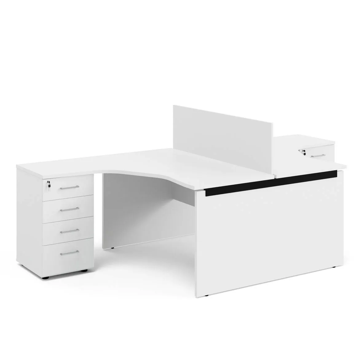 Бенч угловой на 2 рабочих места TOUR WOOD фото 1