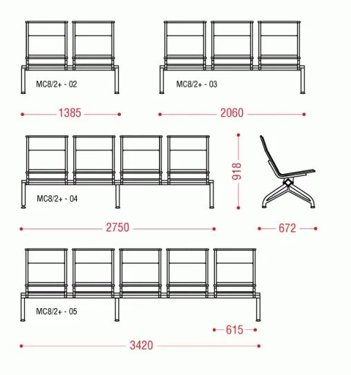 Четырехместная секция Aero plus БП фото 2