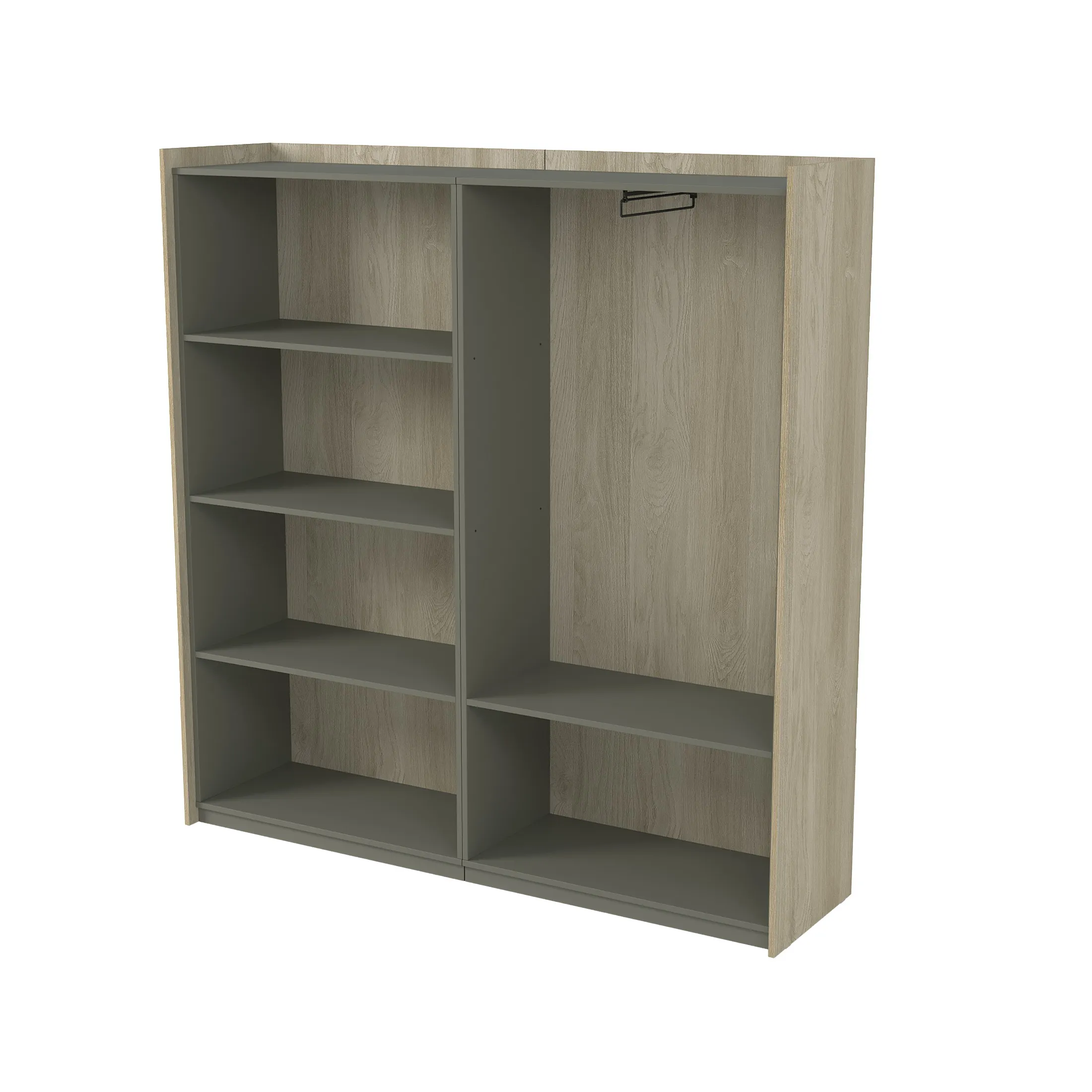 Шкаф высокий, двусоставный комбинированный Magnetic фото 1