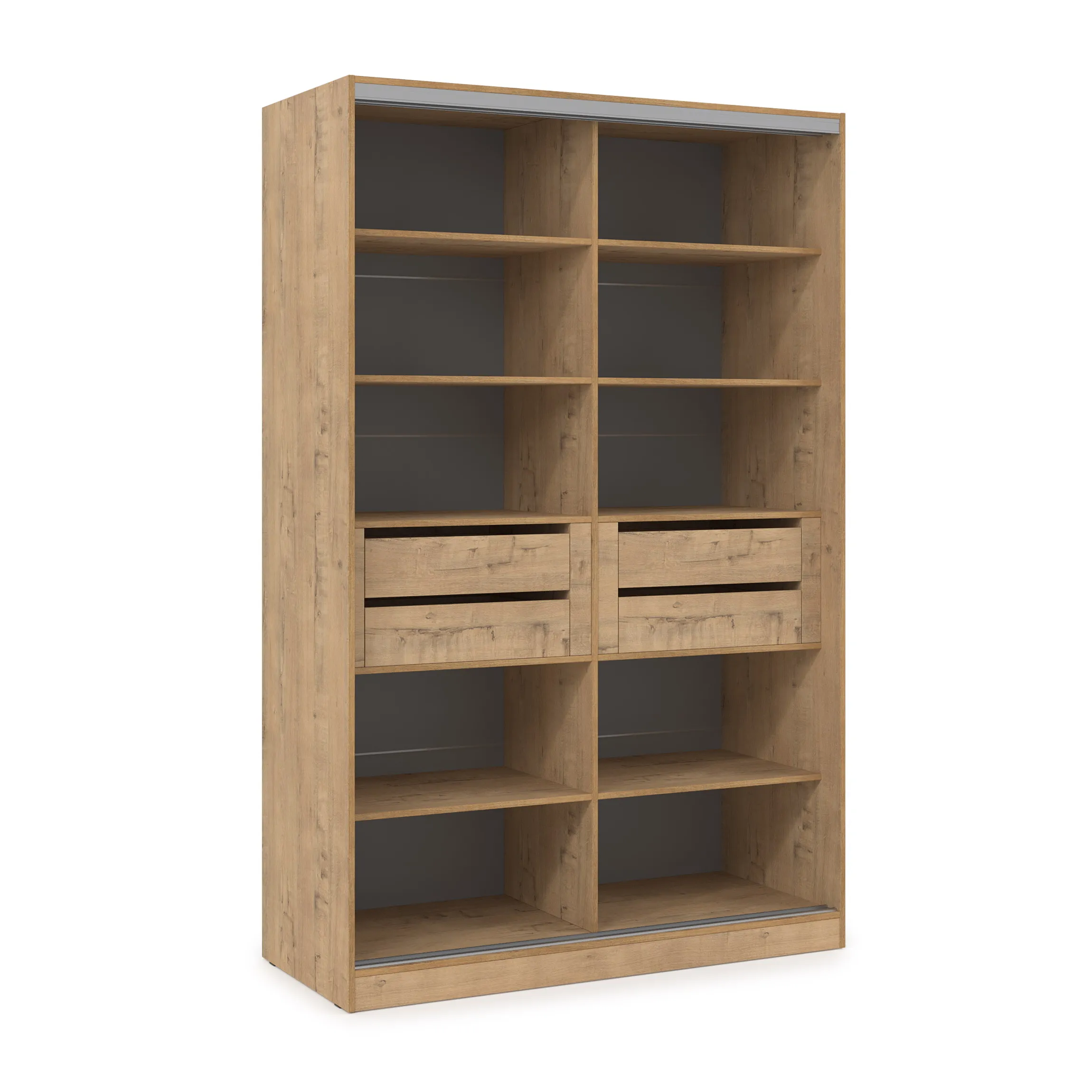 Шкаф-купе 2-дверный с полками (база 10) фото 2