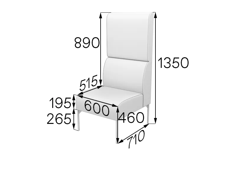 Секция 1-местная высокая Бридж Brd1H фото 0