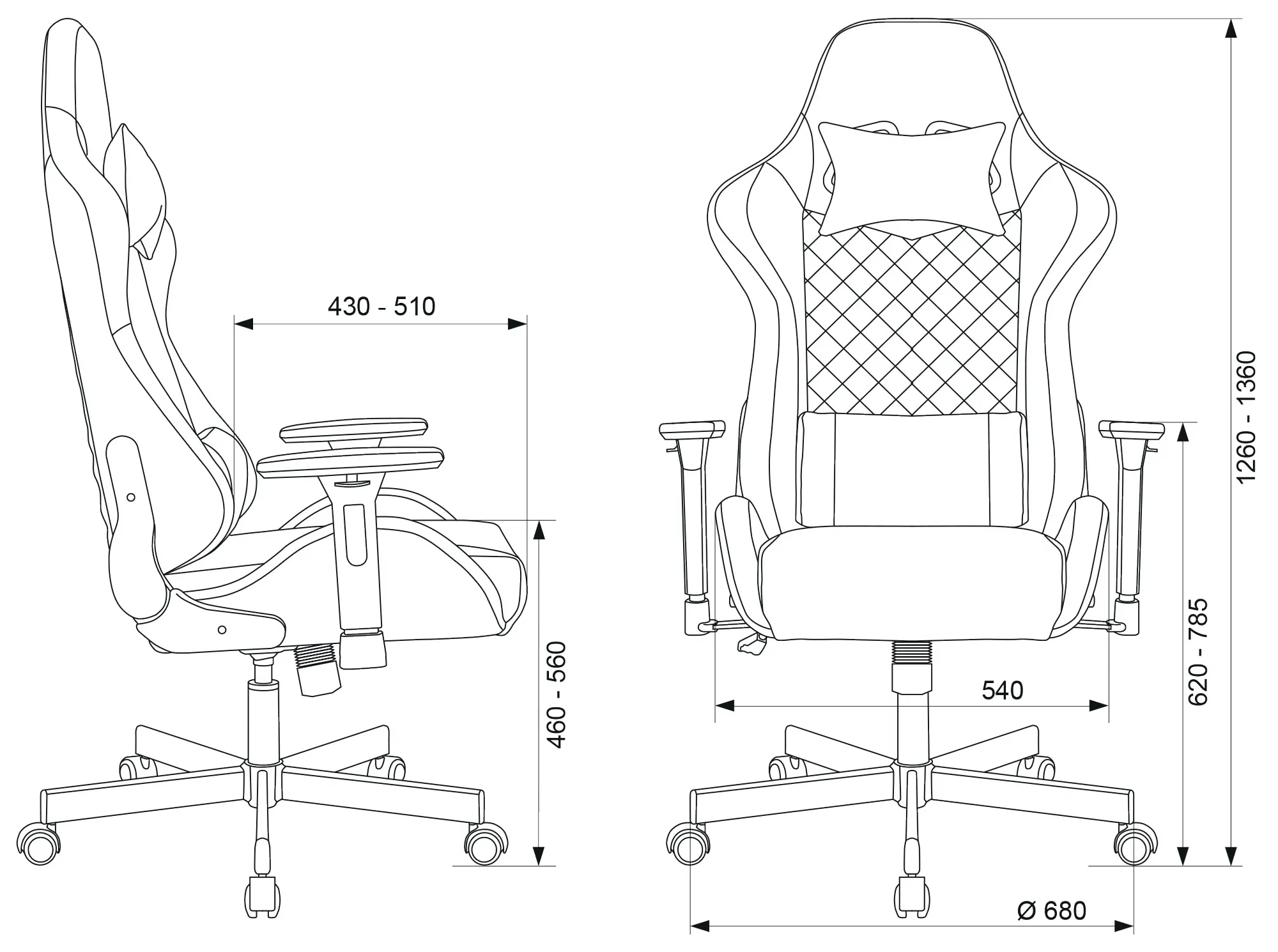 Игровое кресло Бюрократ Knight Armor фото 6