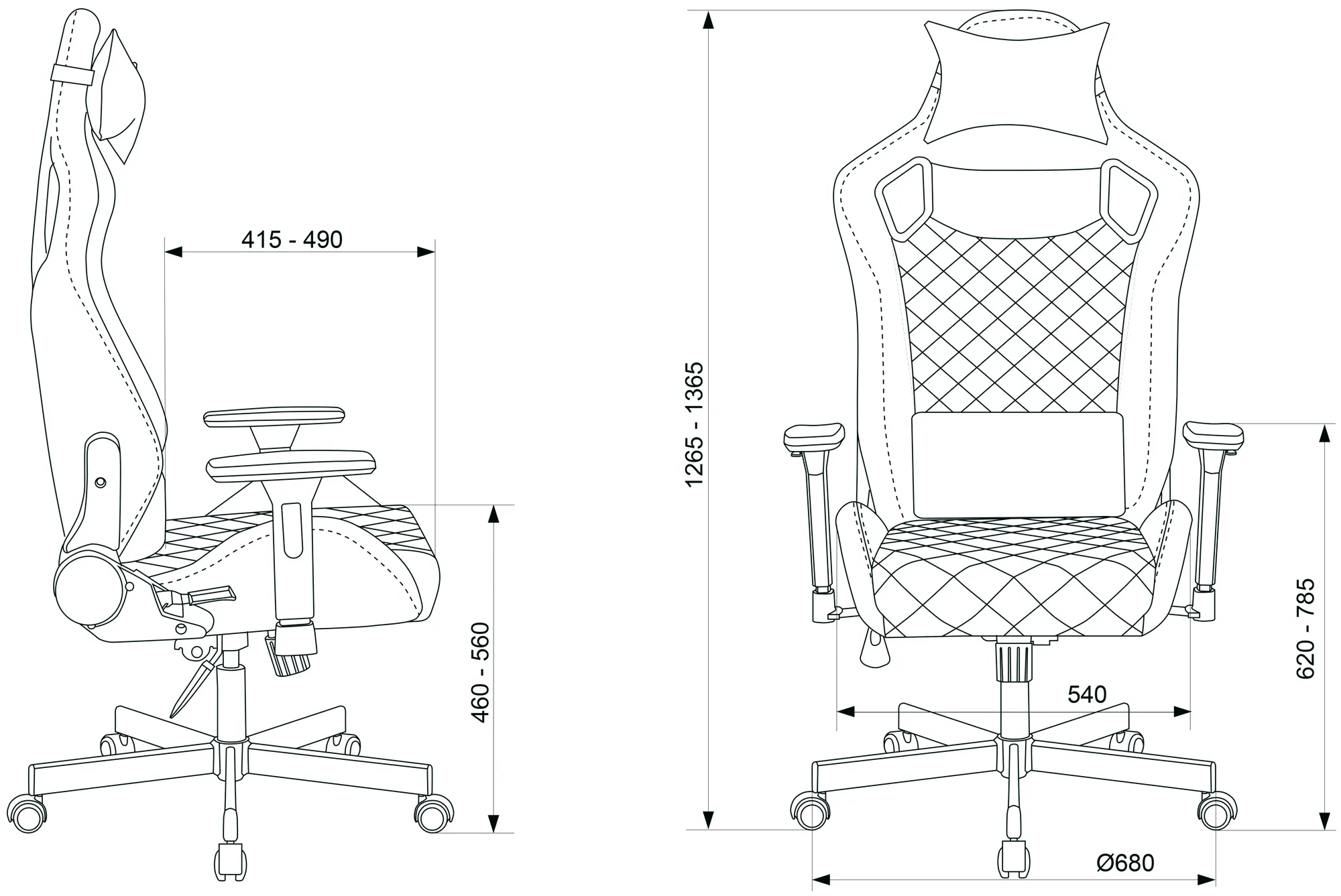 Игровое кресло Бюрократ Knight Outrider фото 5