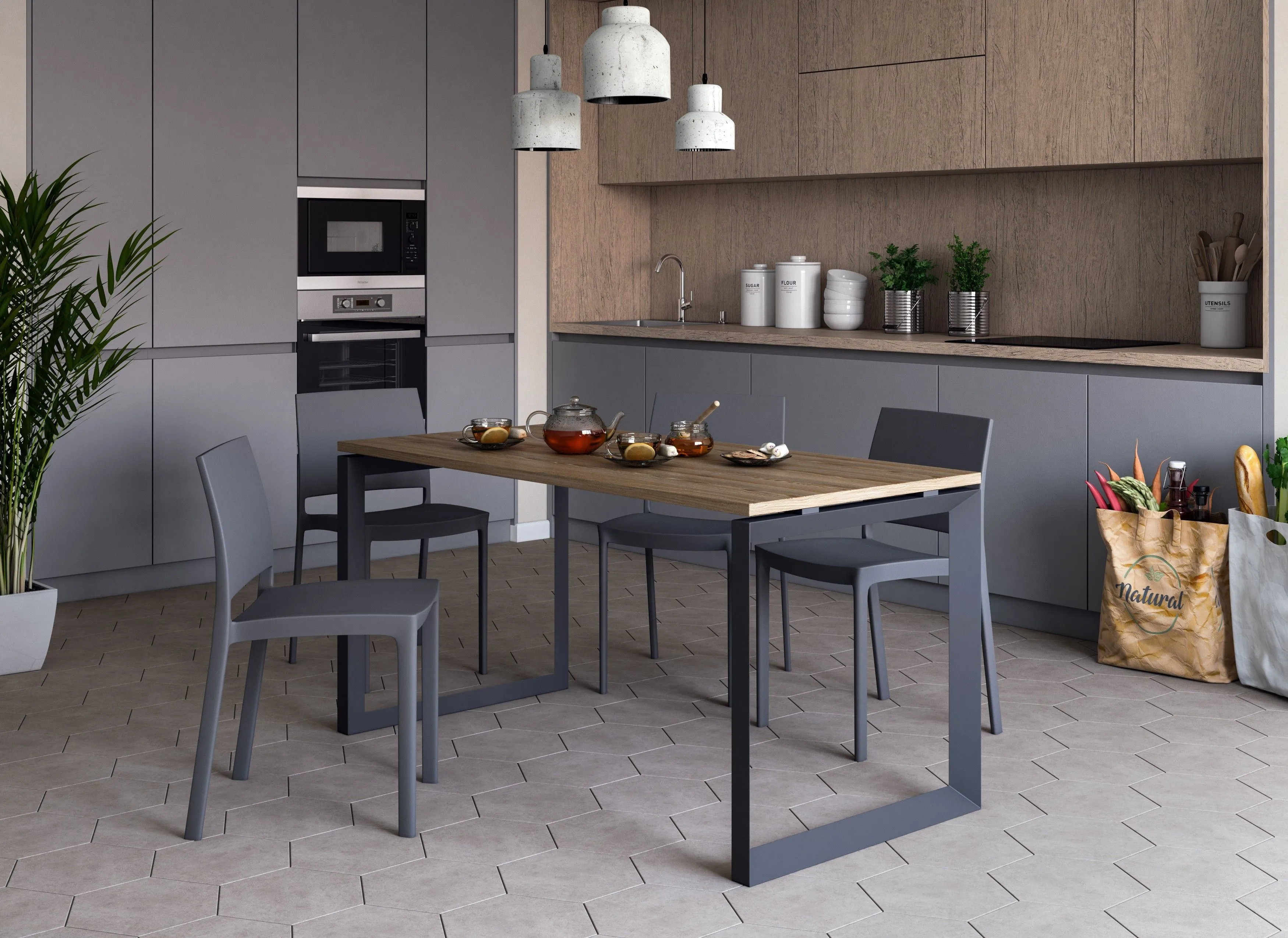 Стол на О-м/каркасе НТМП.О-120 фото 3